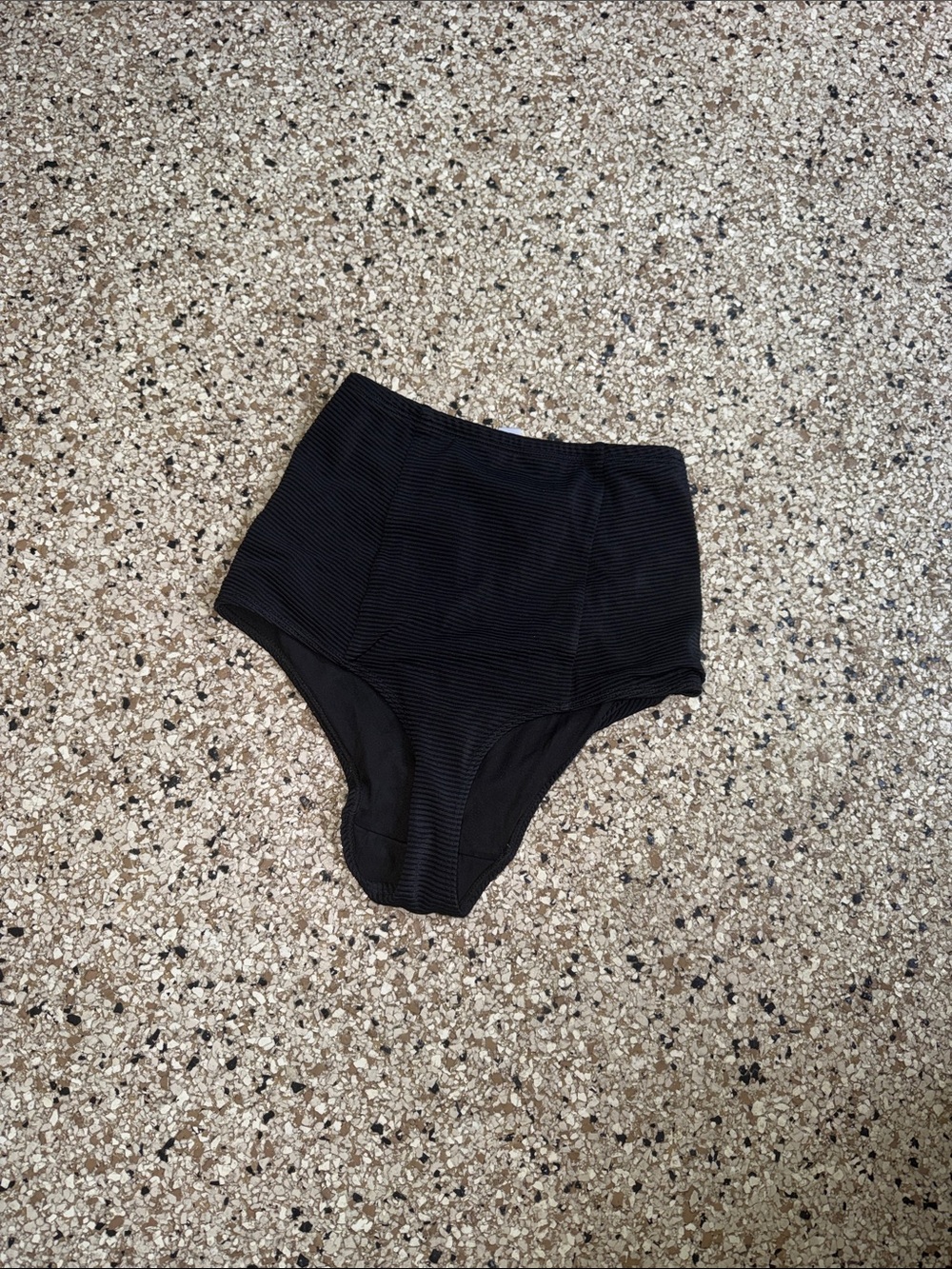 Striped 90s High-Waisted Bikini Bottom